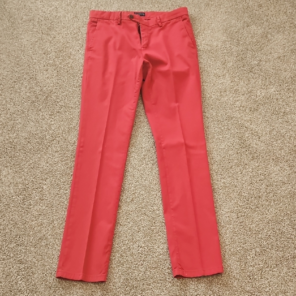 Gorgeous P.Langella Red Men's Pants, Purchased In Italy, Waist 34